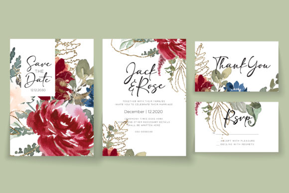 Burgundy Watercolor Floral Wedding Cards: A Designer's Guide