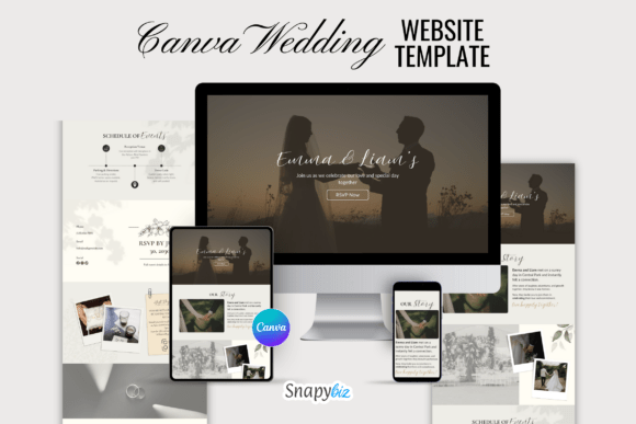 Canva Wedding Website Editable Template: Your Elegant Digital Hub