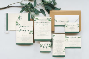 Classy Tropical Wedding Invitation Suite: A Designer's Take on Effortless Elegance