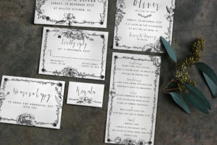Elegant Flower Wedding Invitation Suite: A Complete Floral Collection