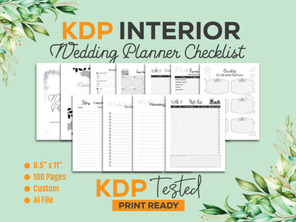 Master Your Big Day with This Wedding Planner Checklist KDP Interior