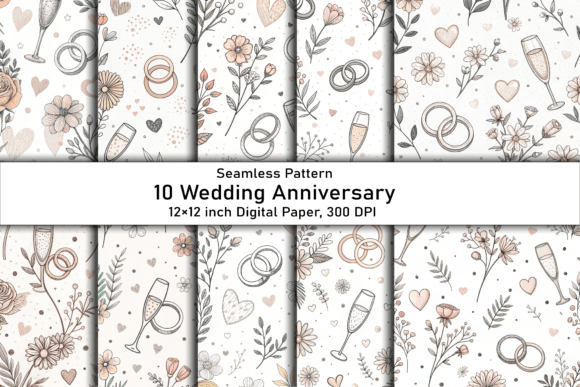 Minimal Wedding Anniversary Pattern: Elegance in Simplicity