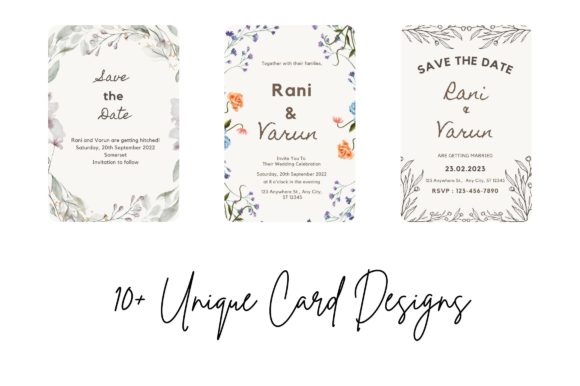Modern Digital Wedding Invitation Template: Effortless Elegance