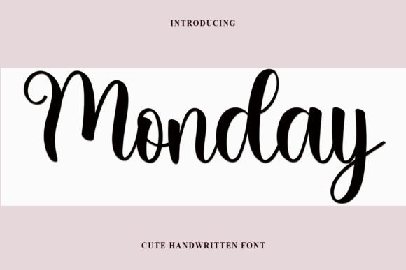Monday: Your New Favorite Handwritten Font