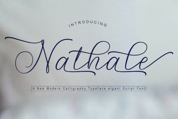 Nathale: A Calligraphy Font for Meaningful Brand Moments