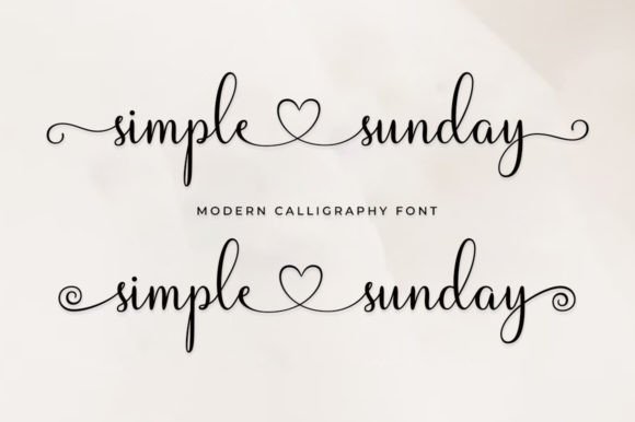 Simple Sunday: A Modern Script for Elegant Design