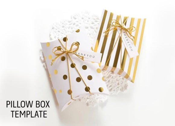 Wedding Candy Box Pillow Box Template: A Sweet Minimal Design
