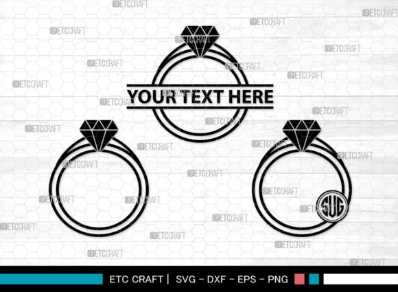 Wedding Ring Monogram: Elegant Ring Silhouette Designs