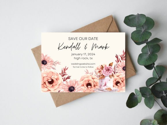 Wedding Save the Date Editable Template: Your First Impression, Perfectly Styled